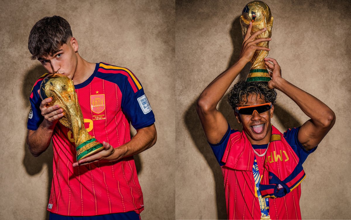 RenCompilador's tweet photo. Fútbol Club Barcelona 2026-2027:

Titulares indiscutibles de la campeona del mundo: Cubarsi, Rodri, Olmo, Lamine.  

Jugador que alterno protagonismo con revulsividades: Pedri.

Jugador que como David Silva jugó de titular un partido en el Mundial: Gavi

Pocos minutos: Eric https://t.co/2oAUZnlbNy