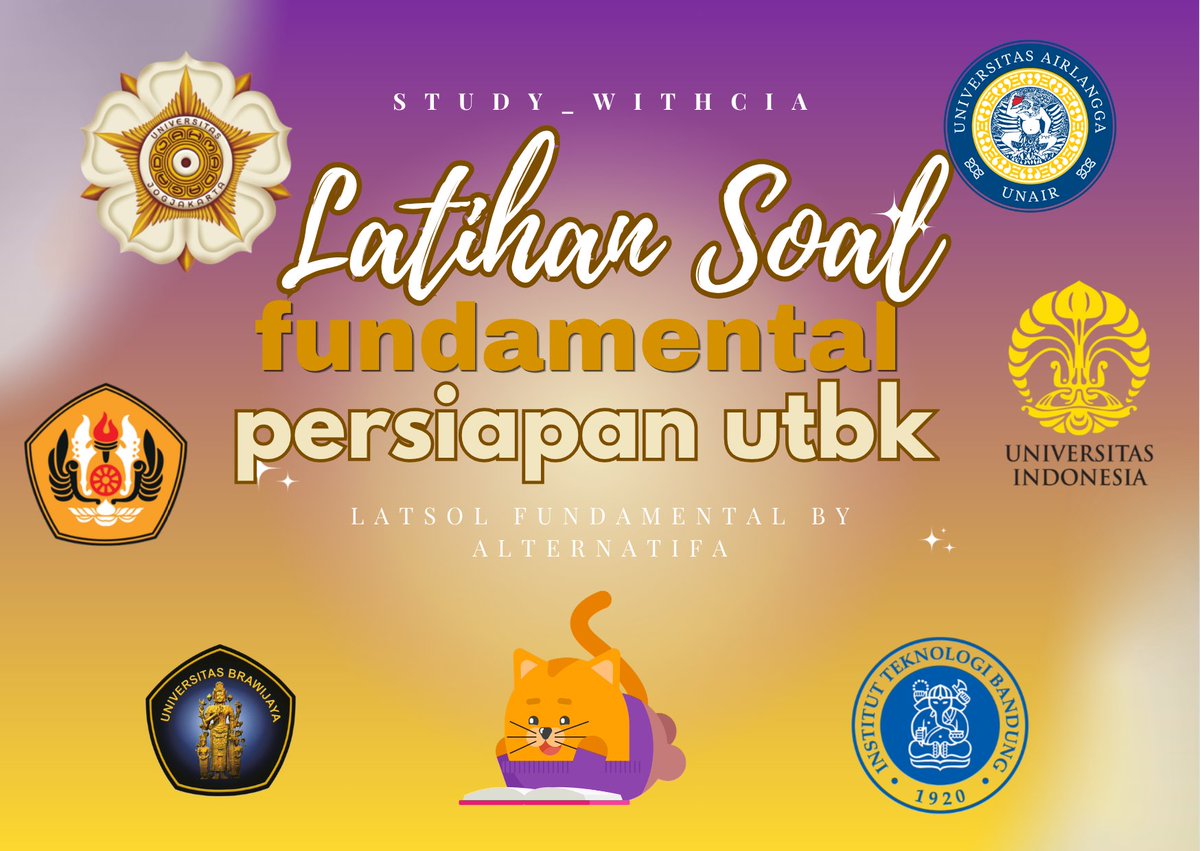 with_cia's tweet photo. 📔Persiapan UTKB 2027
(part 009) 
•Logika:https://t.co/82l9ENmWfH
•Math:https://t.co/Puo31I8EjH
•B Ind:https://t.co/tC1Cb1VUpZ
•B Ing:https://t.co/2aj1ogUBkT
🎪saluran belajar tka/utbk/info ptn:
https://t.co/R0PKUwZ6uY https://t.co/lzmsKRrcaR