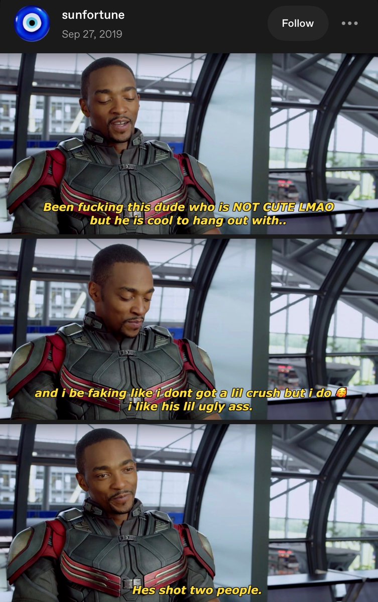 gladbloods's tweet photo. It’s been 7 years and this is still one of the funniest #sambucky posts ever made on any platform https://t.co/YX2IpyGciE