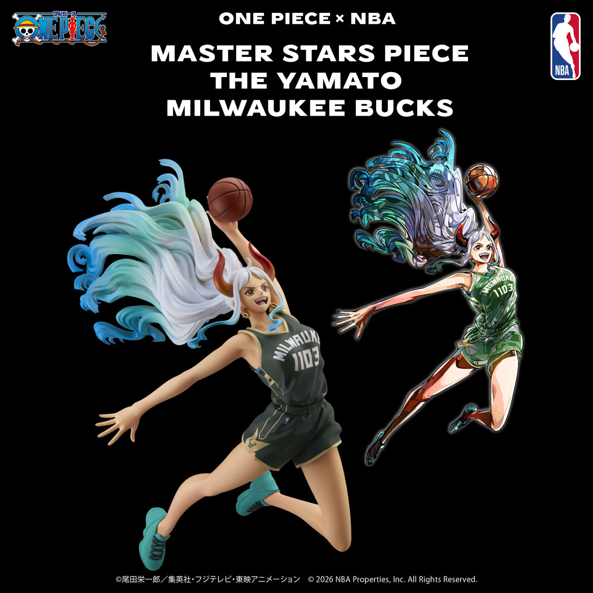 BANPRE_PZ's tweet photo. 🏀🏀🏀
『ONE PIECE×NBA』
🏀🏀🏀

KVのヤマトがMSPフィギュアで登場💥
PREMIUM BANDAI で予約受付中📢