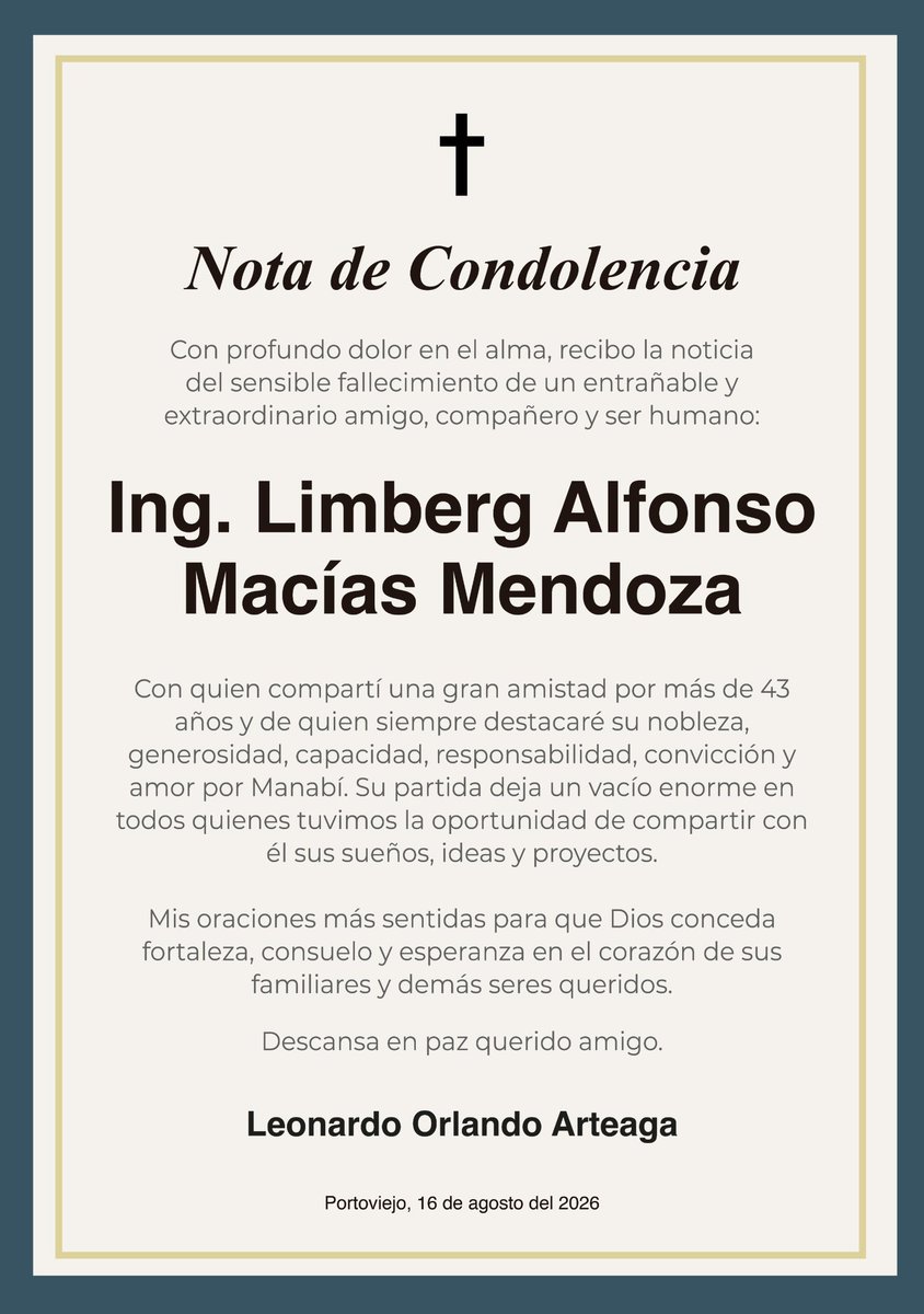 Leoorlandoa's tweet photo. Que Dios lo reciba en su gloria. 

Descansa en paz, querido Limberg. 🤍 https://t.co/CVn4tB0rL2