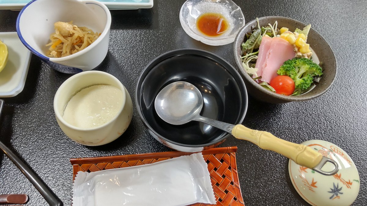 hagechoro's tweet photo. かくれ湯の里信玄館 朝食
#中川温泉
#信玄館
#かくれ湯の里 https://t.co/fQFuDTQzoz