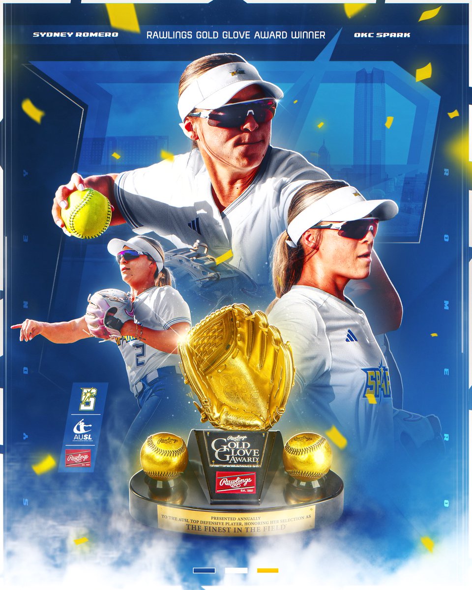 ausl_spark's tweet photo. syd struck gold 🏆⚡️

@syd_syd2 is the winner of the 2026 @RawlingsSB Gold Glove Award! https://t.co/wHVVNKUbJm