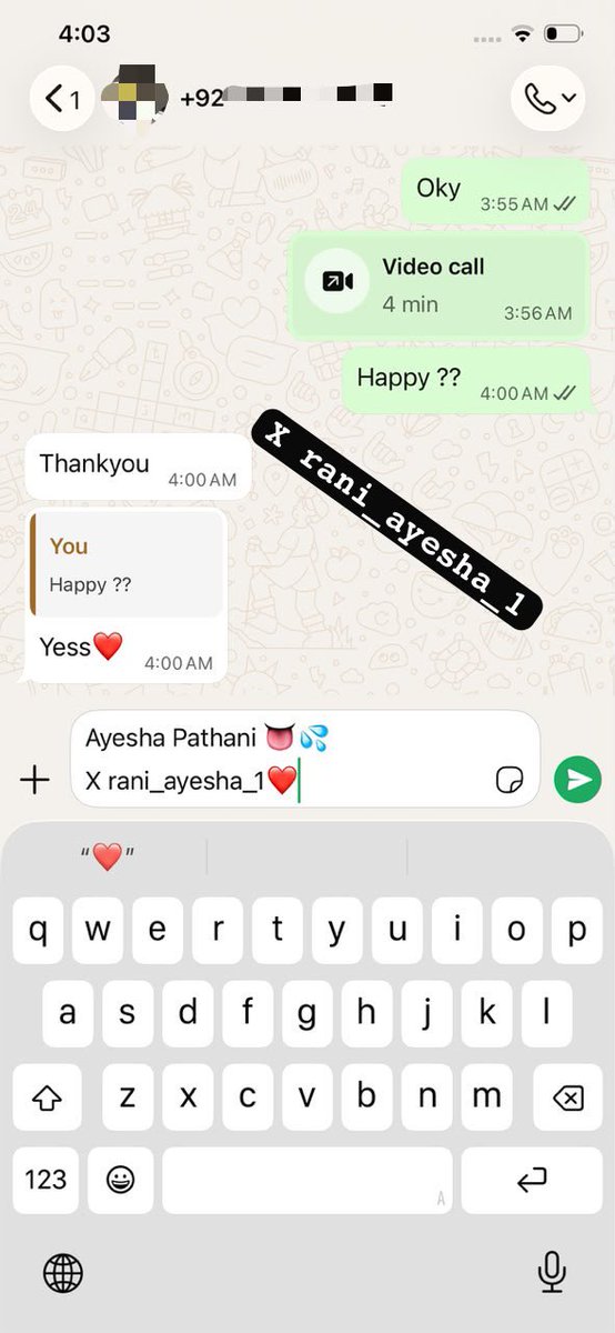 rani_ayesha_1's tweet photo. Customer's reviews 😘❤️
Jo new hain onky liya proof hain 😁❤️
All video call show available 🥵💦👅
WhatsApp 03274571092 🥵💦💋
Kindly repost and tweet guyzzz🥺❤️💋
1k followers complete coming soon💋😘 https://t.co/E60E2PLEce