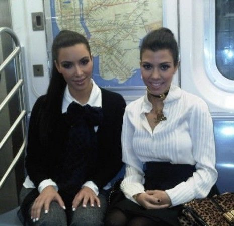lohanisgod's tweet photo. kim and kourtney kardashian take the subway for the first time, 2010 https://t.co/Jz6SXgRDvn