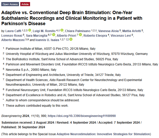 Bioeng_MDPI's tweet photo. 🧠 aDBS vs. cDBS over 11 months: UPDRS-III 8 vs. 17 (no meds); awake STN beta 220 vs. 95 nV (p<0.001); aDBS restores sleep-wake beta fluctuation (0.32–0.42 bits mutual info) absent in cDBS.
👉 https://t.co/6rairwOIa0
#DeepBrainStimulation #ParkinsonsDisease #Neuromodulation https://t.co/5ddAwwLeei