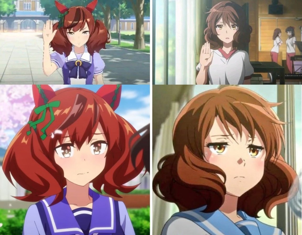 Daily_Natie_'s tweet photo. Nice Nature (Uma Musume) and Kumiko Oumae (Hibike Euphonium!) 👀 https://t.co/1nJDfIC9Aw