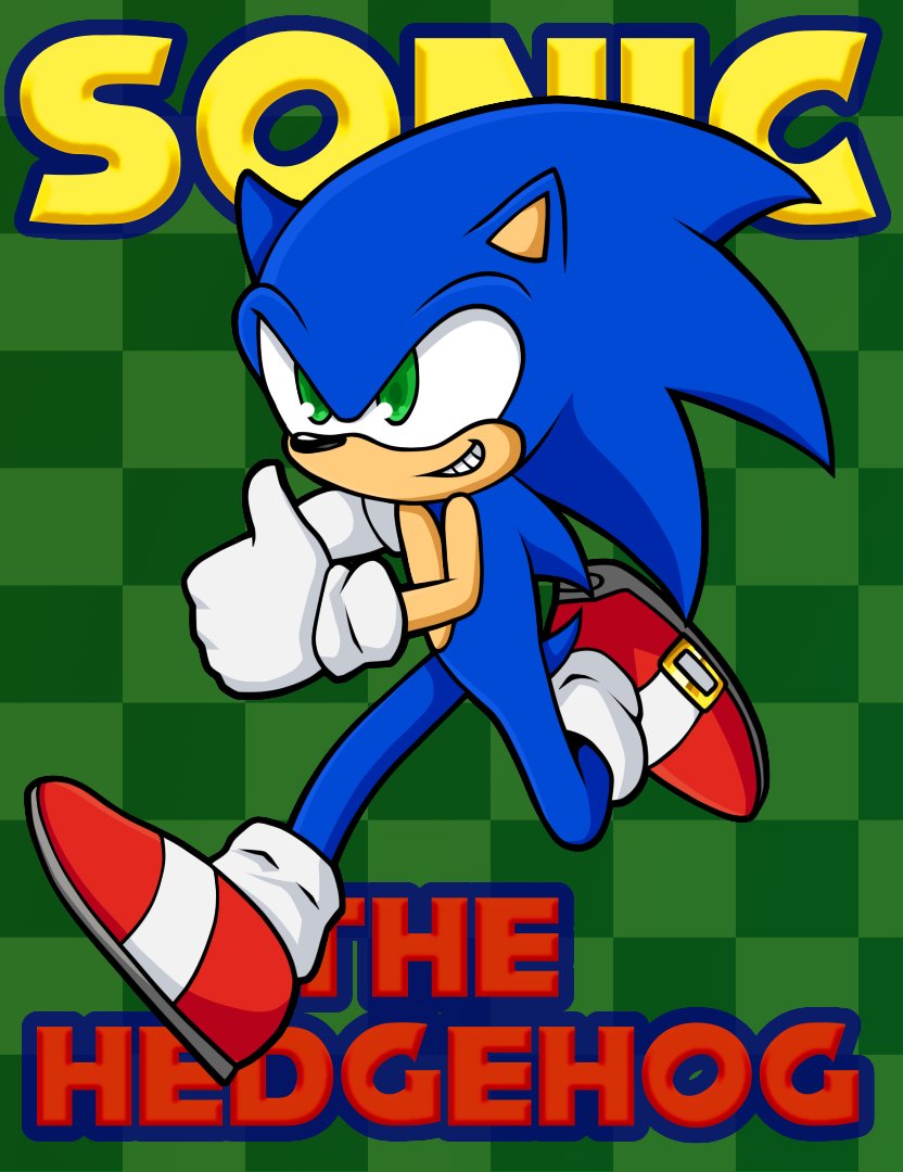 ExtraZoneArcade's tweet photo. As of today, I've been on this spinning blue rock for 23 years... So have this drawing of a spinning blue hedgehog! https://t.co/xG7GipovzQ