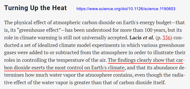 limits_matter's tweet photo. @lembitopik This old ruse, again? You've been told about water vapor's CONTEXT!

"The main greenhouse is water vapour." (But it constantly RAINS out, nullifying its larger volume.)

"CO2 makes a tiny contribution." (CO2 STAYS far longer than water vapor and modulates global temperature.) https://t.co/y97POHO1kN