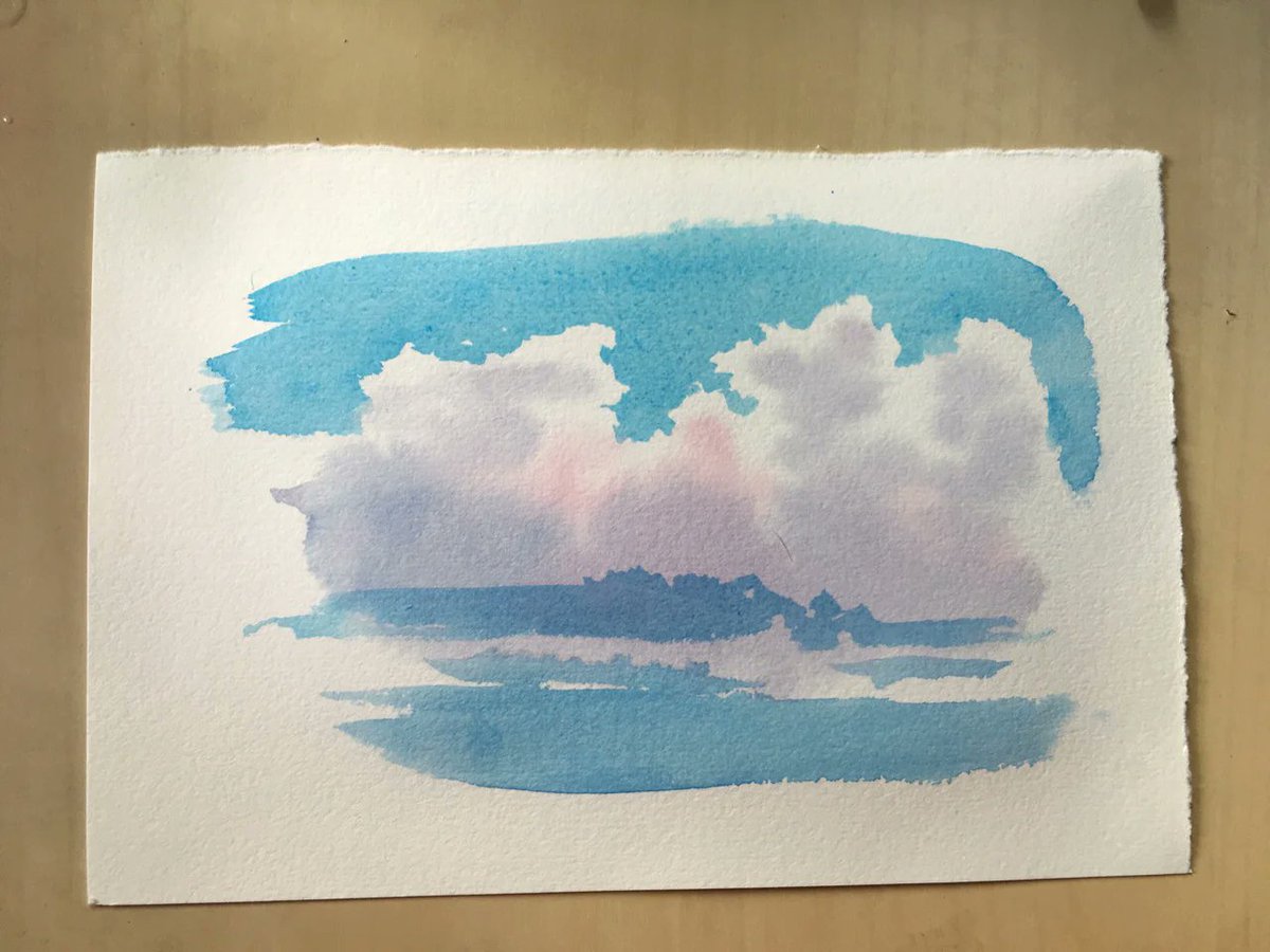 BothPalotai's tweet photo. Dipping into watercolor exploration today! Watching pigments bleed on paper is like magic – small, messy moments turning into something soft and vivid. https://t.co/pmQrf83TBL