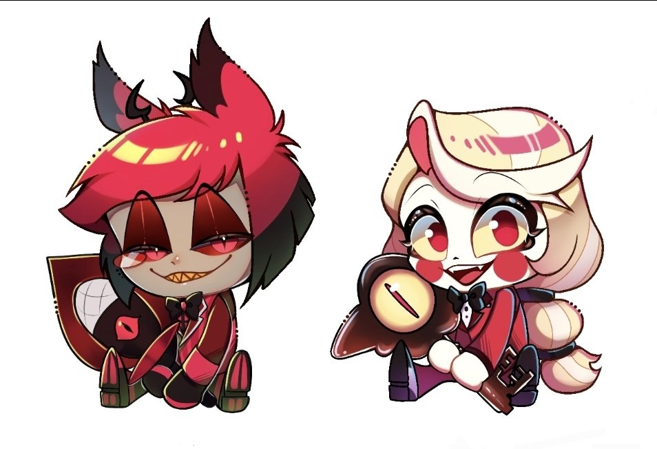 kamotaku_'s tweet photo. Just a mini announcement but I'll start to unlist most of my items on my ACGGOODS store soon as I'm currently working on updating some of the designs! 

Charas I'll be updating: Lucifer, Lilith, Vox, Angel, and Emily! The rest will be unlisted with no updates https://t.co/VK3NoSIthB