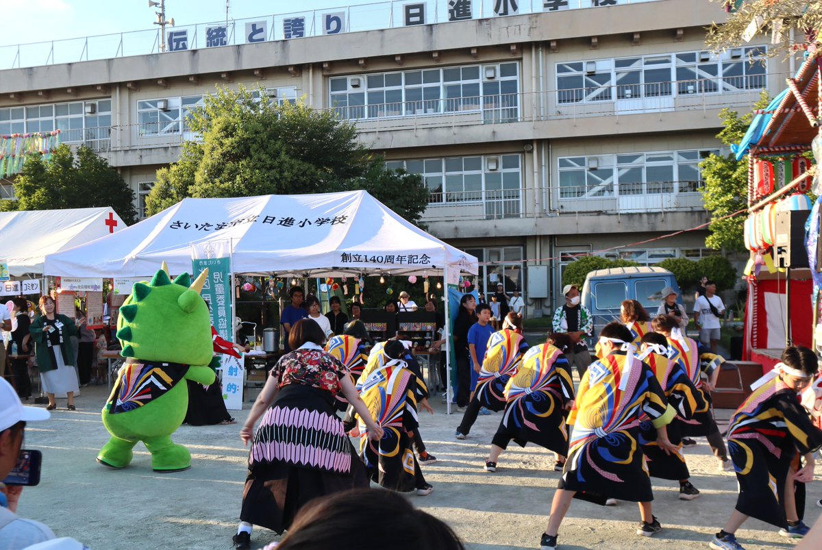 KitaSCPR's tweet photo. 【#つなが竜ヌゥ、#よさこい に挑戦！】
#大宮日進七夕まつり 2026 で、北区OH！まつり戦隊オドルンジャーの皆さんと踊りました✨キレキレな動きにぜひご注目😊実はヌゥ、他のダンスにも挑戦しているんです…！▶️https://t.co/ZrB5opLVyQ
#ゆるバースでヌゥを1位に #ヌゥ #さいたま市 #ゆるバース2026 https://t.co/9JxVNWO4Yd