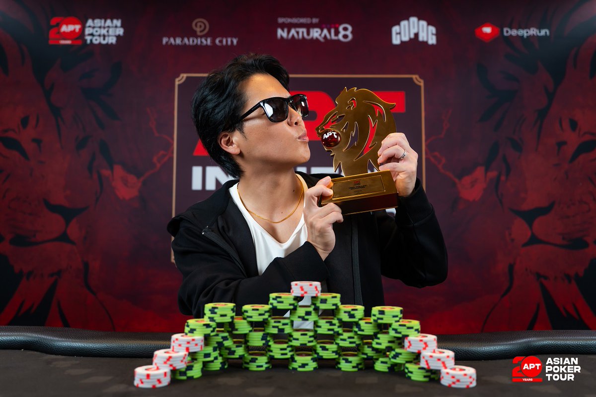 poker_ing's tweet photo. 【仁川】APT Incheon
#102　₩3,000,000　High Roller Last Chance
優勝　Shunsuke Senooさん（₩56,308,000）

準優勝　Kyohei Tobitaさん
3　Shinya Maedaさん
9　Kei Takazawaさん

エントリー79 https://t.co/rZgm2angEW