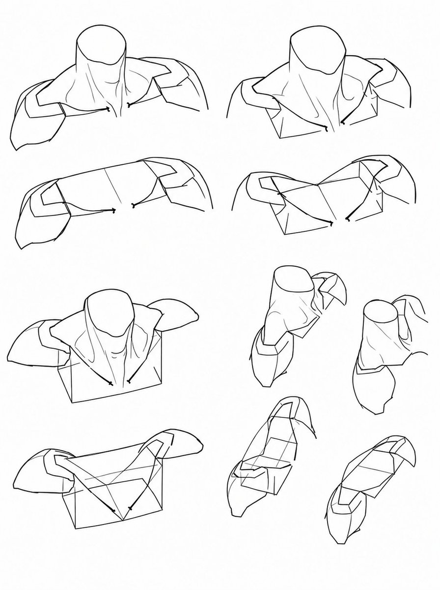 FormSketch_'s tweet photo. Shoulders make more sense when you stop drawing them flat 👀 https://t.co/gaCv09brzo