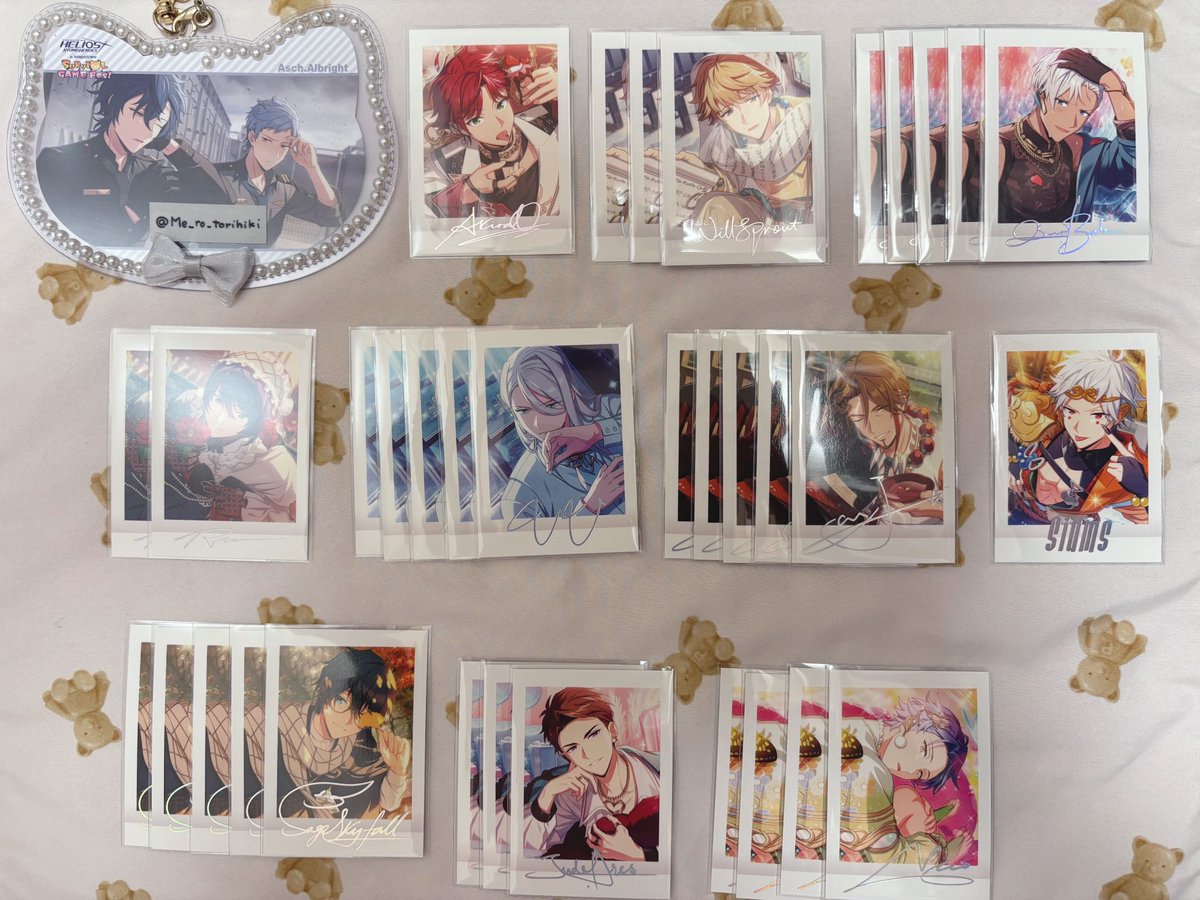 Me_ro_torihiki's tweet photo. 【交換】 エリオス ぱしゃこれ

譲→画像参照
求→アッシュ、グレイ

R⇆R
Rキース、レンはRグレイ1決まるまではグレイとの交換のみ
郵送希望
よろしくお願いいたします！ https://t.co/EZHFRf5sSF