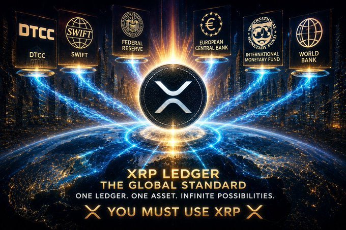 scroll0sovault's tweet photo. DTCC will use the XRP Ledger Swift will use the XRP Ledger Fed will use the XRP Ledger ECB will use the XRP Ledger IMF will use the XRP Ledger World Bank will use the XRP Ledger  And to use the XRP Ledger, YOU MUST USE XRP. LFG! https://t.co/Ue9xvbKV7N