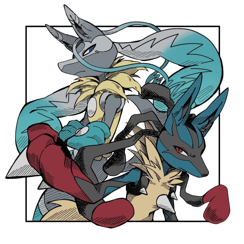 JuanHer08781611's tweet photo. Man I love seeing both my Mega forms side-by-side. They look very amazing together while contrasting their color palettes! https://t.co/QIE83Nkx94