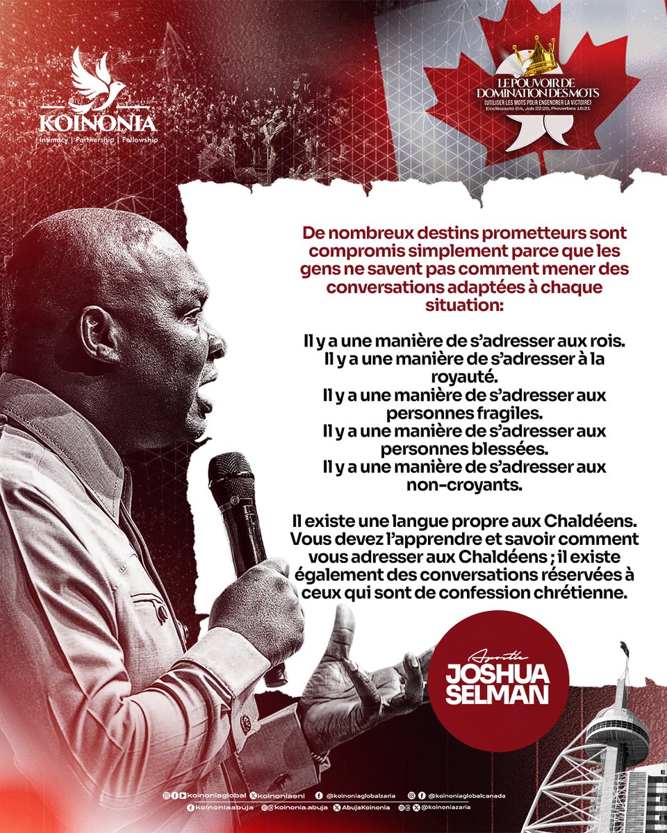 koinoniaeni's tweet photo. #ApostleJoshuaSelman
#TheDominionPowerOfWords
#UsingWordsToBirthVictory
#KoinoniaCanada
#KoinoniaAbuja
#KoinoniaZaria
#KoinoniaGlobal https://t.co/GiZmrPV7gC