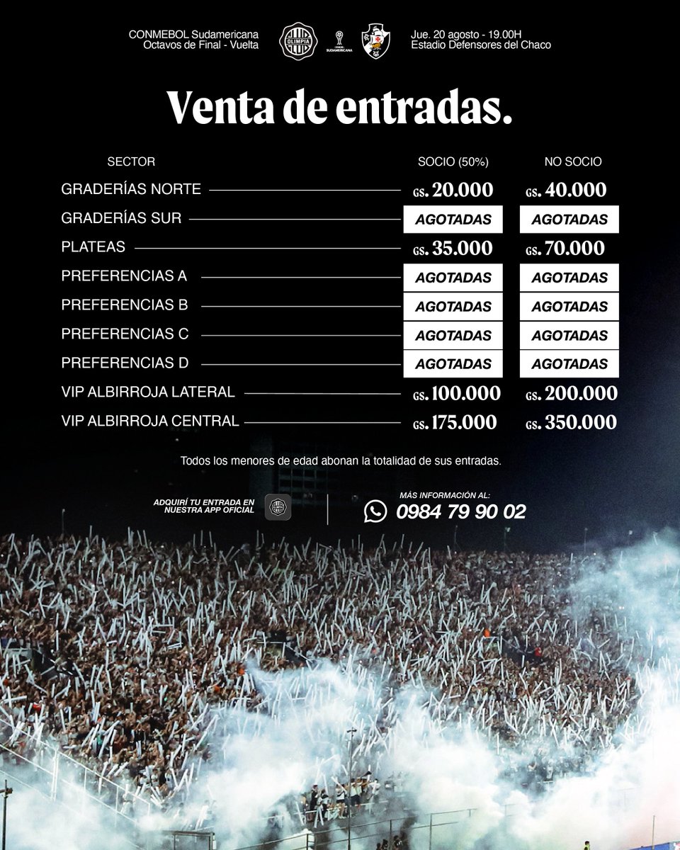 elClubOlimpia's tweet photo. Ahora sí, 𝐎𝐋𝐈𝐌𝐏𝐈𝐒𝐓𝐀𝐒.

¡Que explote El Defensores el jueves! 🔥🏟

Adquirí tu entrada, copemos todos los sectores y vivamos una Noche de Copa inolvidable.

🤍🖤🤍 https://t.co/cO3y5F7PlH