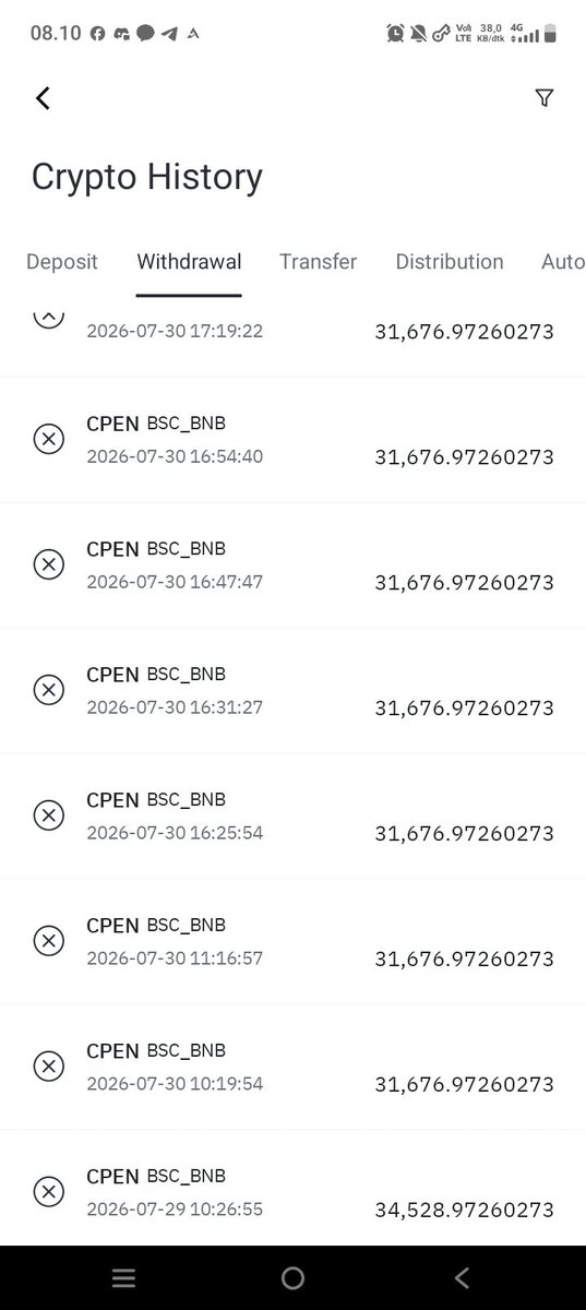 criptokuku's tweet photo. @cPenCoreTeam @BitMartExchange I've tried withdrawing 20 times, but it still doesn't work. https://t.co/o3FQw3EjUj