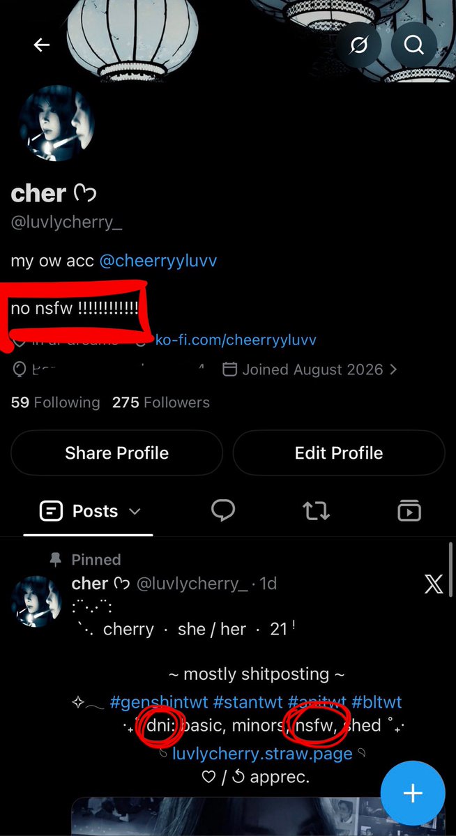 luvlycherry_'s tweet photo. DO NOT FUCKING INTERACT where TF else do i need to write it so yall understand?????????? IT DOESNT MEAN THAT IF I POST A SELFIE I WANNA ATTRACT YALLS HORNY ASSES learn how to fucking read im tired of blocking. i literally have so many followers for no reason https://t.co/O0gxDGEmmO