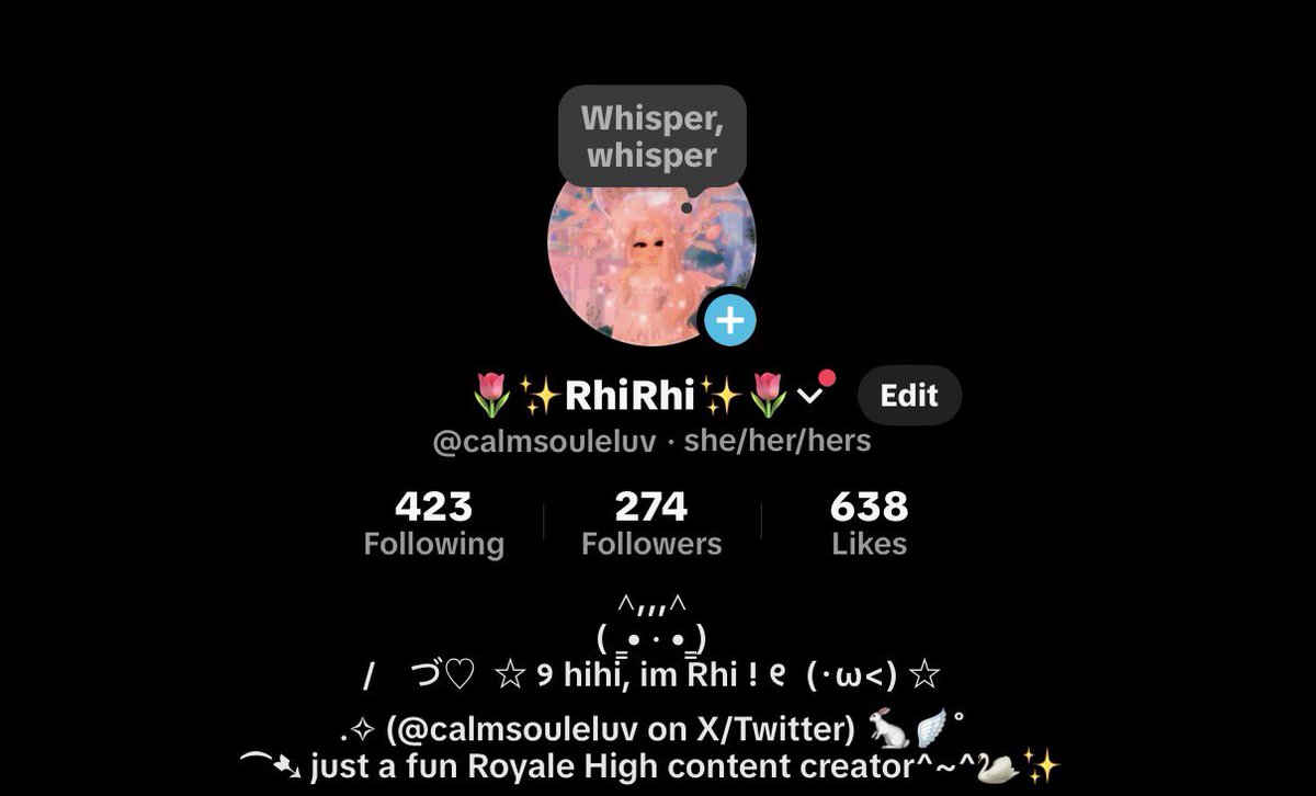calmsouleluv's tweet photo. Go follow &amp; support my TikTok 🥹🫶🏼
https://t.co/9zejabMGdD

#rhtc #royalehigh || Royale High🩰🌷 https://t.co/p5b9VPVY3e