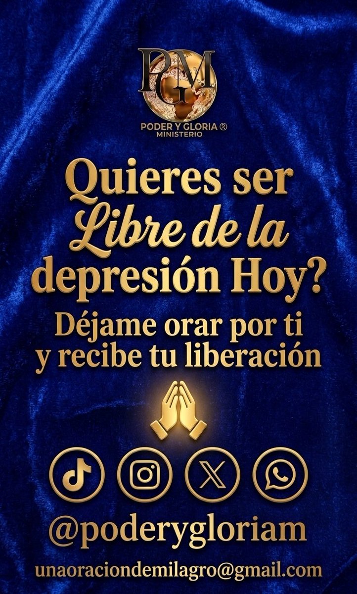 PoderyGloriaM's tweet photo. Dios Rompe Cadenas

La depresión no es tu identidad, es una batalla. Pero no estás solo.
 Dios está obrando tu milagro mientras lees esto. Suelta tu carga hoy y recibe paz. Envía tu petición de oración y declara libertad sobre tu vida. https://t.co/zoT5nOJFbY