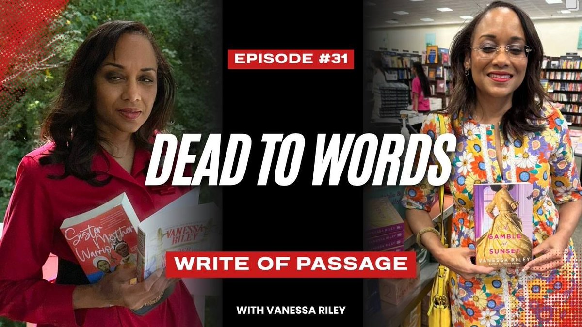 VanessaRiley's tweet photo. Write of Passage S1E31: Dead to Words. Vanessa Riley digs into legacy, grief, and the words we leave behind. Listen here: https://t.co/kQT2kc6R2y https://t.co/9qP1TN2ReJ