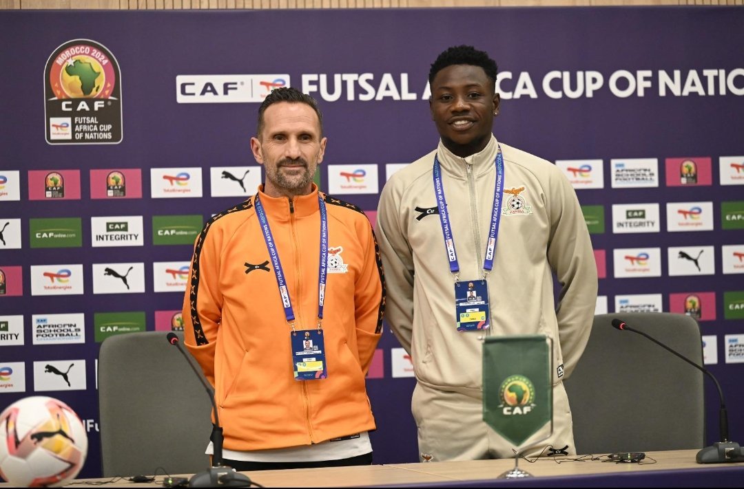 MisoziZuluu's tweet photo. ⚽🇿🇲 Zambia has been drawn into Group A at the 2026 CAF Futsal Africa Cup of Nations alongside hosts Morocco, Algeria and Libya. The tournament runs October 12–21. A tough group—but also a huge opportunity for Zambian futsal. 🔥
#Zambia #Futsal #CAF #AFCON #Football https://t.co/Rkvlnr6Cys