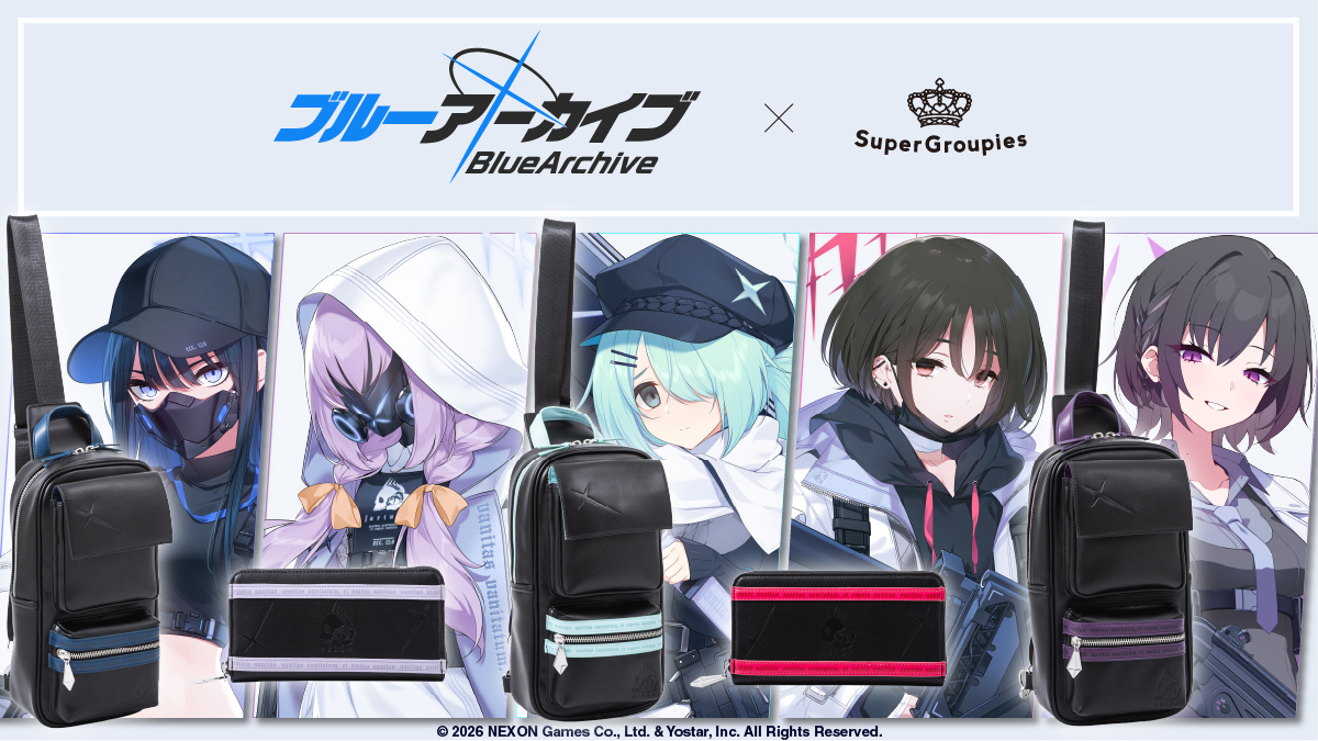 Super_Groupies's tweet photo. 🔷予約受付開始🔷
『ブルーアーカイブ』コラボ

アリウス分校の生徒5人それぞれをイメージした、
ボディバッグ＆長財布が登場！

📅ご予約受付：9/14（月）昼12:00まで
https://t.co/yWQZ9ao7DZ

#ブルアカ https://t.co/SJtUIQkuhv