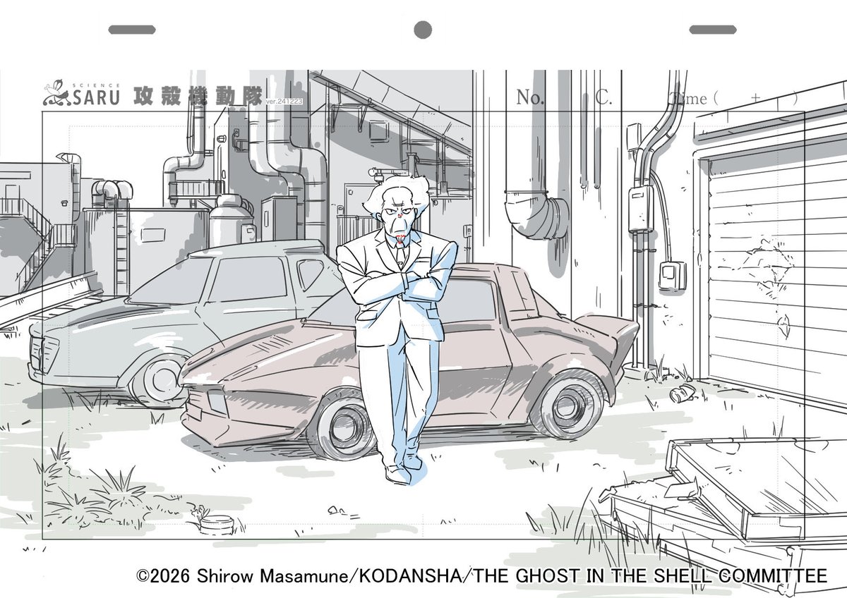 KokonokaThe9th's tweet photo. 攻殻機動隊　6話に参加しました。
アニメーターになるきっかけになった作品の一つです。今作で参加できて本当に嬉しく思います。 https://t.co/DW3e8ilBEP