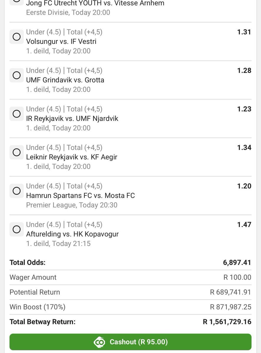 jabulanif7's tweet photo. Happy Monday , we work again 🦅

Under 4,5 goals 🙌
Booking Code BW6988D00F

Blessed up 🤍 share the post 🙏 https://t.co/iS5w2XPjor