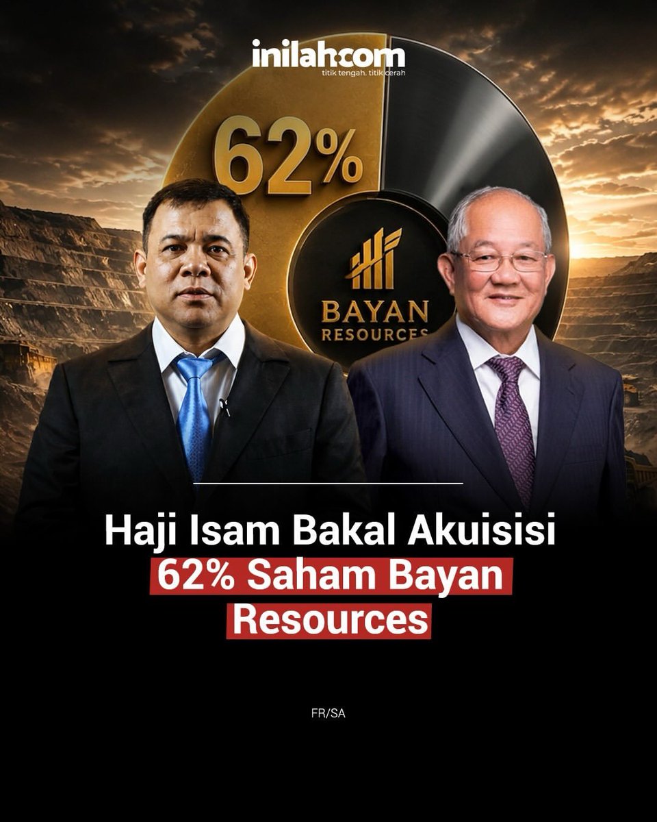 zhira_nkz's tweet photo. Jadi gini gaes, pasar saham lg dibuat guncang sama aksi super adidaya dari Haji Isam! gk tanggung ², belio dikabarkan bakal mengakulasi 62% saham Bayan Resources (BYAN)!

Buat yg belum kebayang seberapa boss move-nya momen ini, maren para 'raksasa' bisnis—mulai dari Haji Isam, Dato' Low Tuck Kwong, sampe Norman Joesoef—langsung turun gunung duduk bareng di Kutai Kartanegara. 
Mereka bukan sekadar ngopi santai, tapi lagi akselerasi strategi bisnis & konsolidasi aset buat nyatuin tiga kekuatan besar dlm satu rantai pasok energi Indonesia. 

Libur Soekarno Korut hayden
Merah putih #HUTRI81 
Upacara Peringatan HUT
Independence day