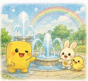 mainkun_ebook's tweet photo. 8/21　今日「噴水の日」でmainくん達も楽しそう。

Java Picture Bookシリーズの
イメージイラストです。

An illustration from the Java Picture Book series, where readers can learn Java in a gentle and enjoyable way.
👉 https://t.co/DrQxcpIO9z

#mainくん #JavaPictureBook  #SatoShiro https://t.co/TZVEGMxHeY