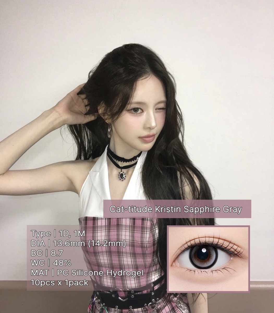 pinkterestness's tweet photo. 20260813 이즈나 방지민 렌즈 정보 🩷

캣티튜드 크리스틴 사파이어 그레이
Cat-titude Kristin Sapphire Gray https://t.co/OEGkNhpdJH
