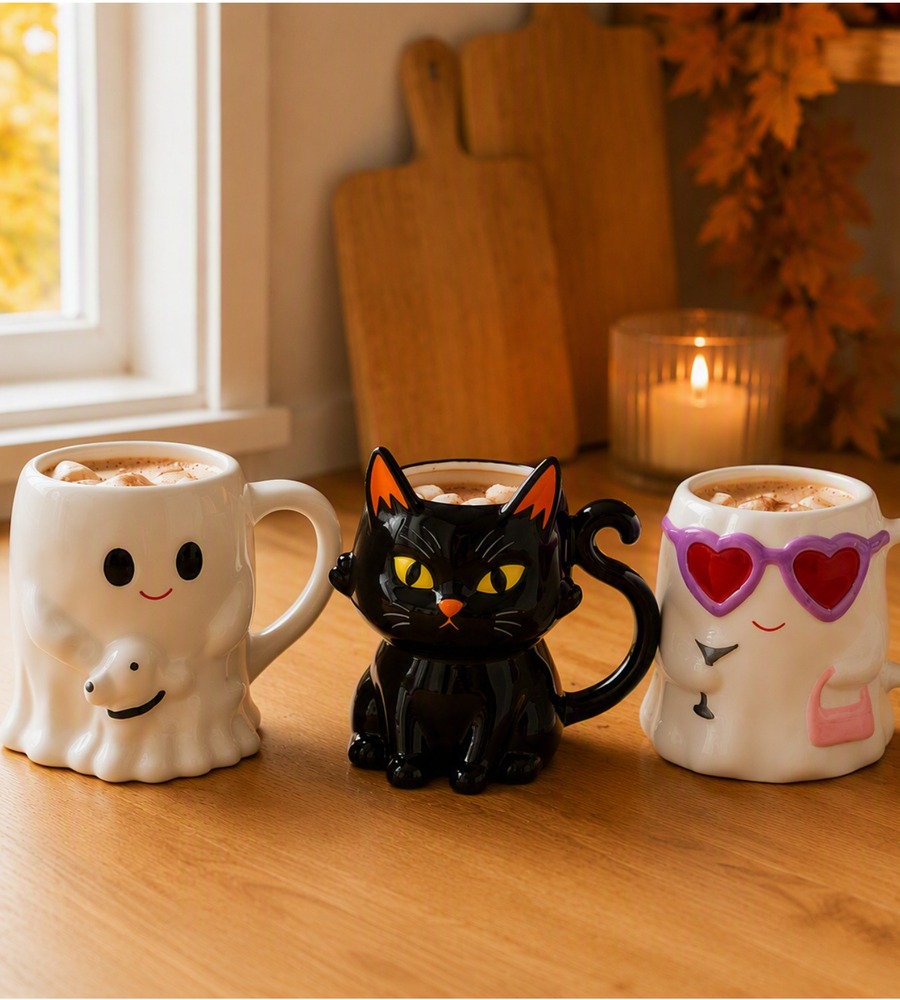 fashionpressnet's tweet photo. フライング タイガーのハロウィン雑貨、“オバケ＆おすわり黒猫”マグやゴシック調アクセサリー - https://t.co/AyNERobvrD https://t.co/sg5Trm7ZHm