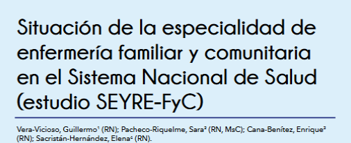 EstherNietoG's tweet photo. El estudio da una buena imagen de las unidades docentes en España, aunque muy desigual, y una variable incorporación al mundo laboral tras el EIR.
La implantación de EFyC en toda España ha de ser en todas las consultas de #enfermería de #atencionprimaria
#EFYC @faecap @RqRJournal https://t.co/9eFLMjY5HV