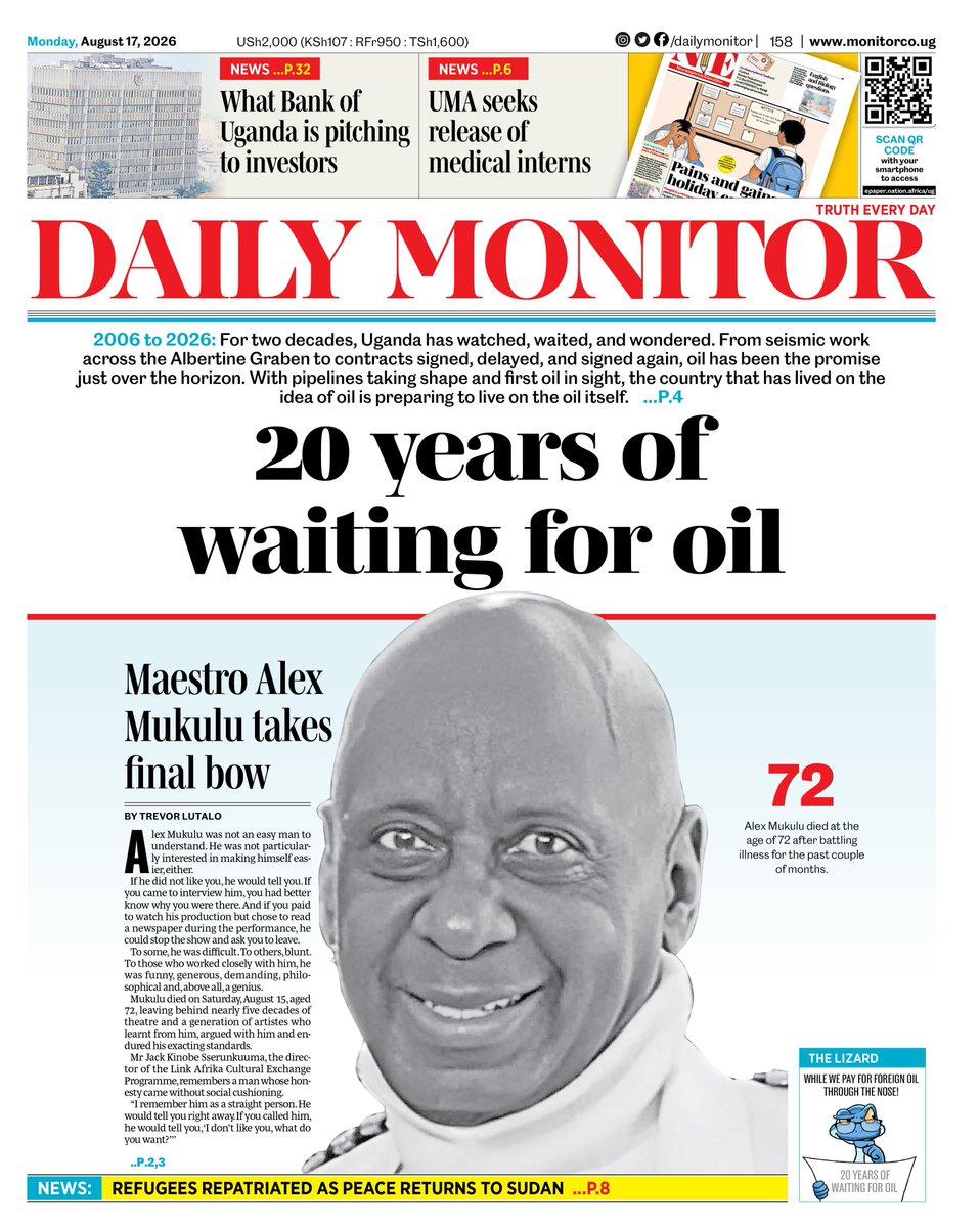 Resistance_Ug's tweet photo. The 20 years of waiting has happened at an expense of silencing critical voices demanding an oil free economy, halting oil infrastructure development and fighting for economy freedom for all ordinary Ugandans. The wait comes at a time 4 of our members were sent to jail last week https://t.co/WSjihI6cZr
