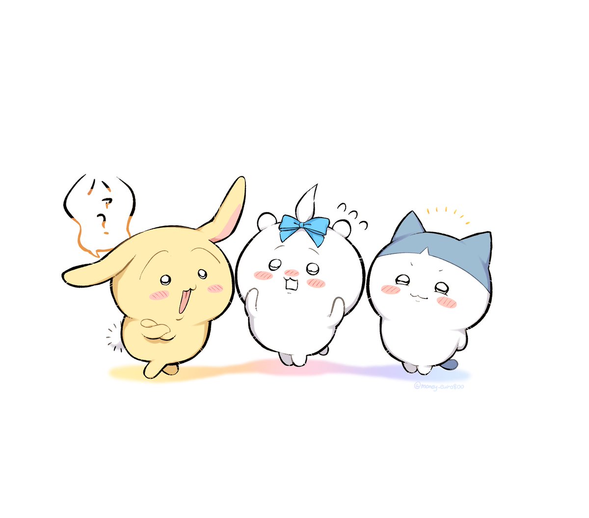 money_euro800's tweet photo. ちいハチうさ🩷🩵💛 https://t.co/1HhDqacuoc