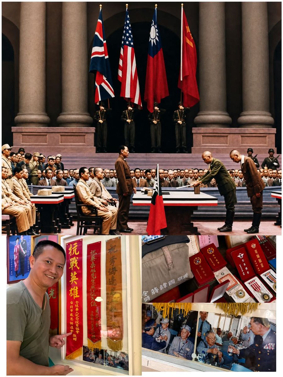 LJGHAS's tweet photo. 1945年8月15日，81年前的今天，日本昭和天皇裕仁宣布無條件投降，八年抗戰終於迎來勝利。
今天我們記得815日本無條件投降，不是為了延續仇恨，而是不能忘記，今天的和平，是我們的父母、我們的上一代，付出了多大的代價才換來的。
#日本無條件投降 #八百壯士 #謝晉元團長 
 #八年抗戰 #盧溝橋事變 https://t.co/qXfEs3PDO6