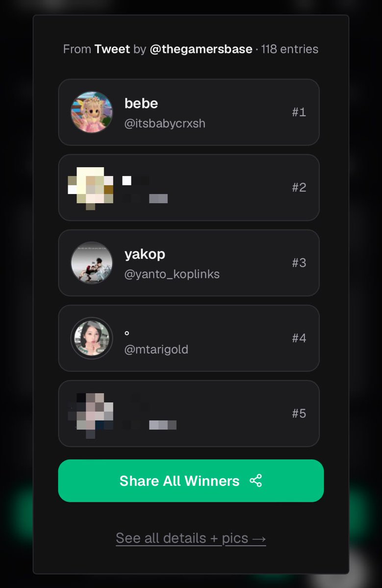 thegamersbase's tweet photo. 🎉 Selamat buat 5 pemenang WDP kita!

1. @itsbabycrxsh 
2. @yanto_koplinks 
3. @mtarigold 
4. @smokendingsss 
5. @tung3xjuan 

Pas banget nihh pengumumannya di hari kemerdekaan, jadi anggap aja ini hadiah 17 Agustusan kecil-kecilan dari The Gamers Base 🇮🇩❤️ Semoga bisa jadi sedikit kemeriahan buat kalian di hari kemerdekaan ini yaa! :D