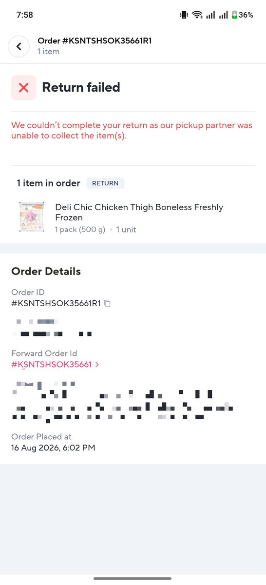 D00mSlayer's tweet photo. @ZeptoNow @zeptocares What's going on? He took the product and left. Now you're saying it cannot be returned? https://t.co/DVhXyEfKlf