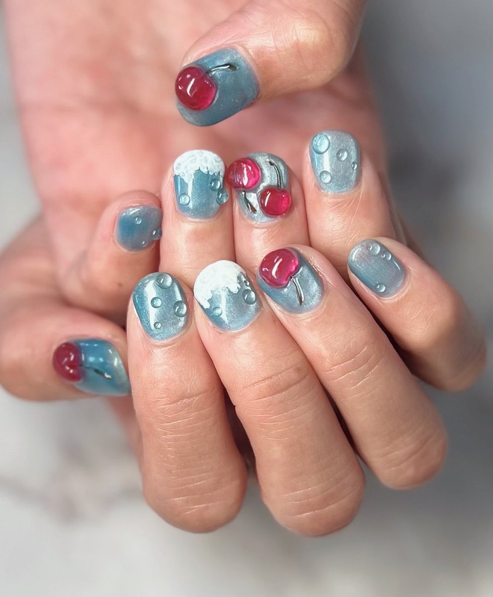 menestierapi's tweet photo. New Nail💅
クリームソーダ🥤 https://t.co/m8XXWB3ZUW