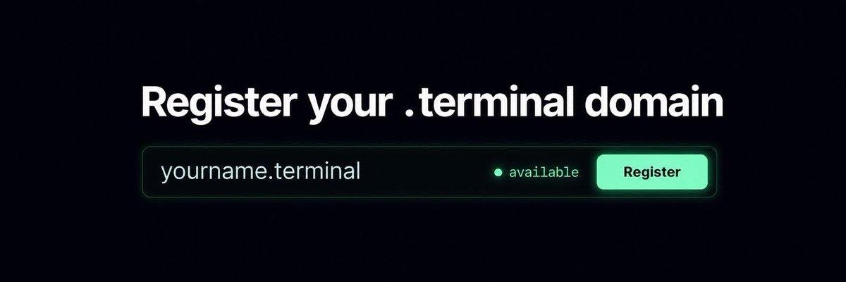 terminaldotsns's tweet photo. Register your .terminal domain today.

@sns just announced that they are moving their current .sol namespace over to .sns.

Introducing fomo domains, the first dedicated .terminal domain registry on Solana 👇🧵 https://t.co/smY6I6lt8G