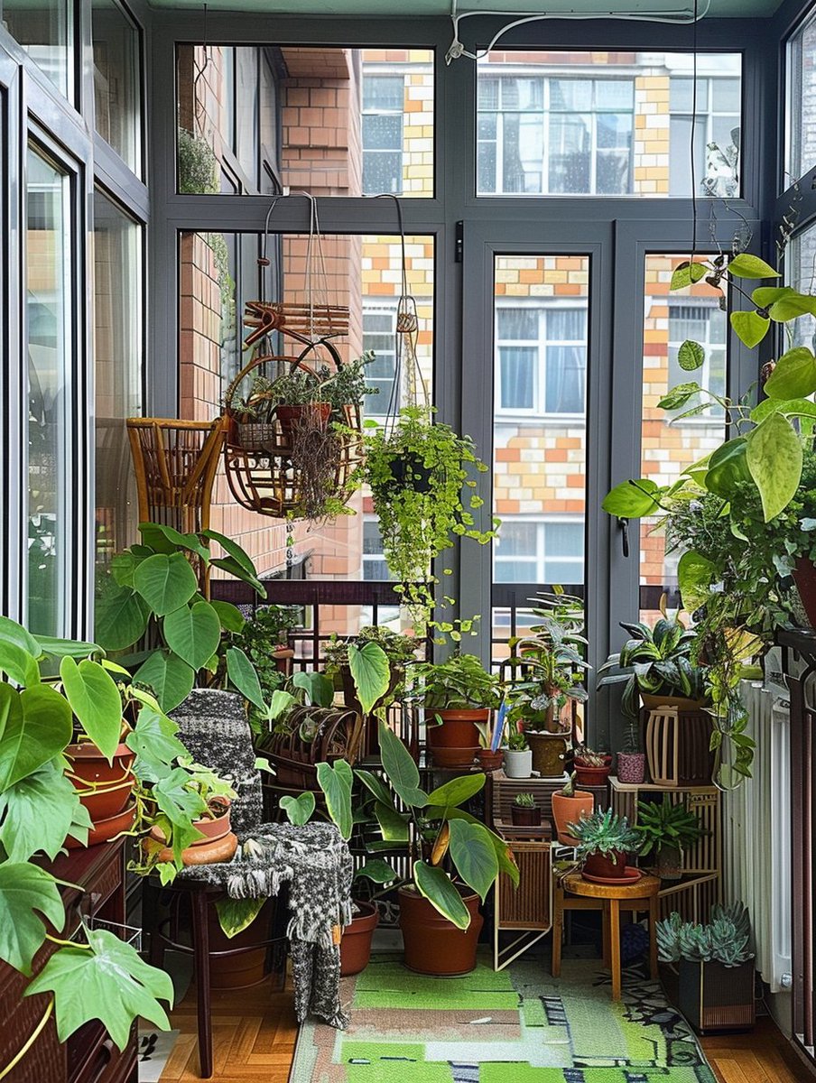 NithFor's tweet photo. My tiny balcony went from empty to a cozy mini garden—slow changes make the sweetest wins https://t.co/5896F6yZHq