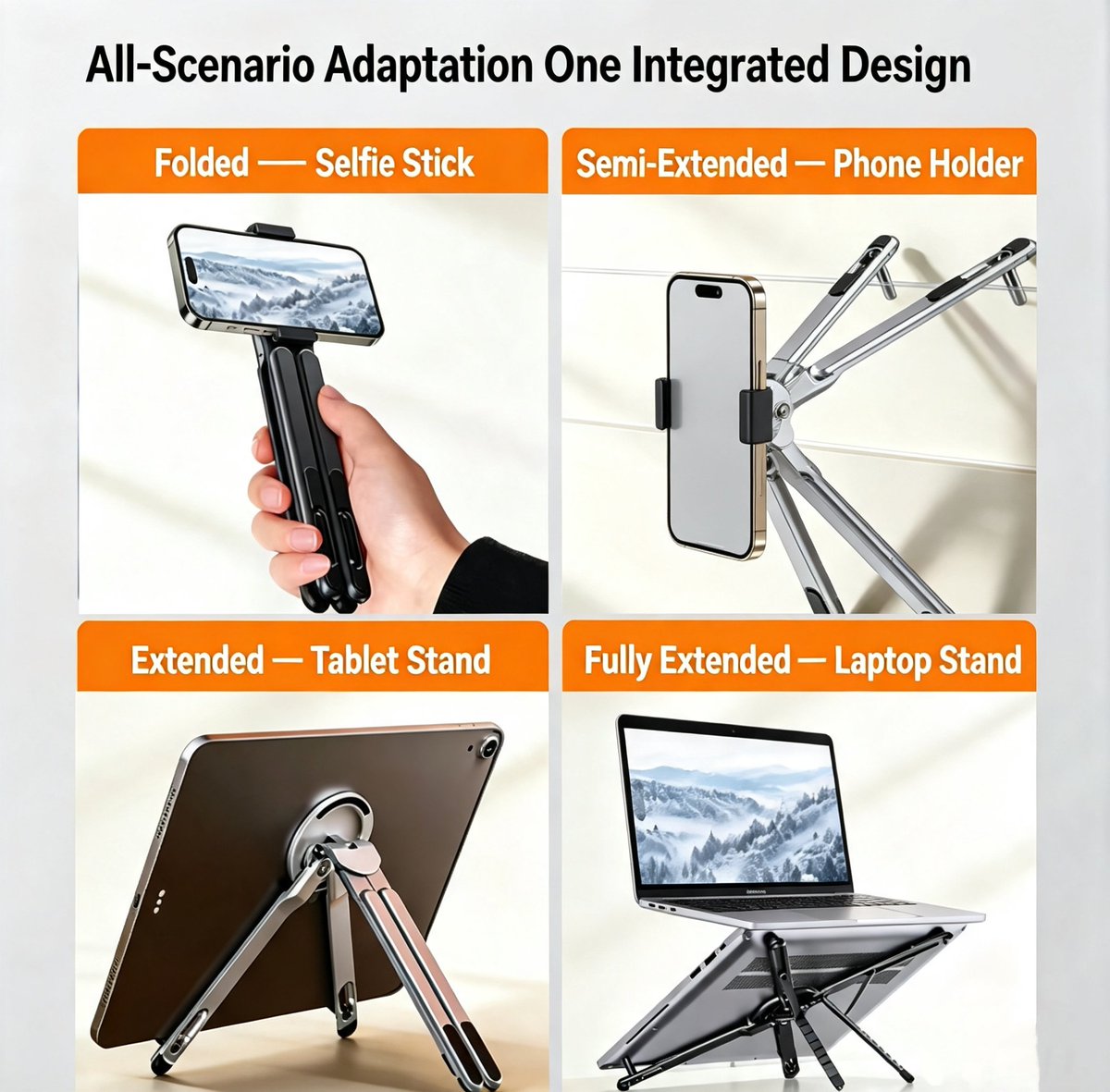 GoddessAurora85's tweet photo. One stand. Four ways to use it. 👀
📱 Phone
📲 Tablet
💻 Laptop
🎥 Handheld stabilizer
Aviation-grade aluminum + strong magnetic hold.
Clean, compact, and surprisingly versatile.
#DeskSetup #PhoneStand #TabletStand #LaptopStand #TechGadgets https://t.co/lCesqFFP4B