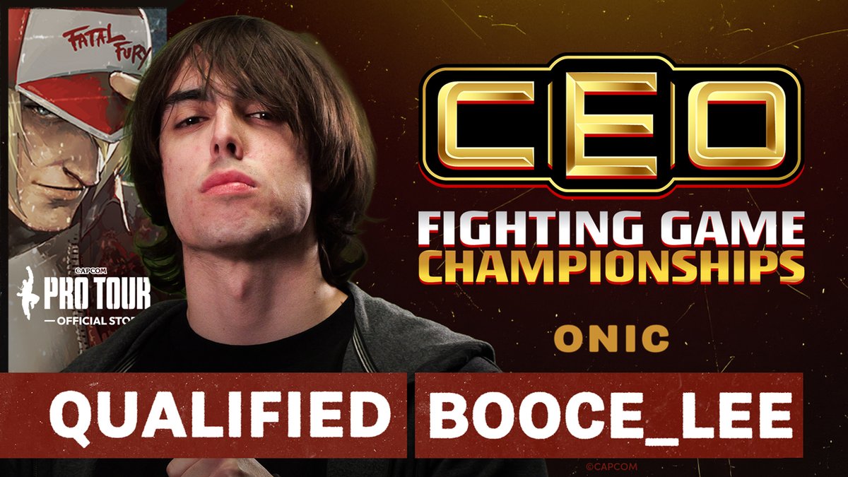 CAPCOM_eSports's tweet photo. 🏆CAPCOM Pro Tour 2026 Premier
📍CEO 2026

👑CAPCOM CUP 13 出場権獲得👑
ONIC | BOOCE_LEE(@Booce_Lee)

CEO 2026を制したときど選手は出場権を獲得済みのため、準優勝のBOOCE_LEE選手に出場権が繰り下げられます🎟️

#CPT2026 #ストリートファイター6 https://t.co/zwr6zDEOTa