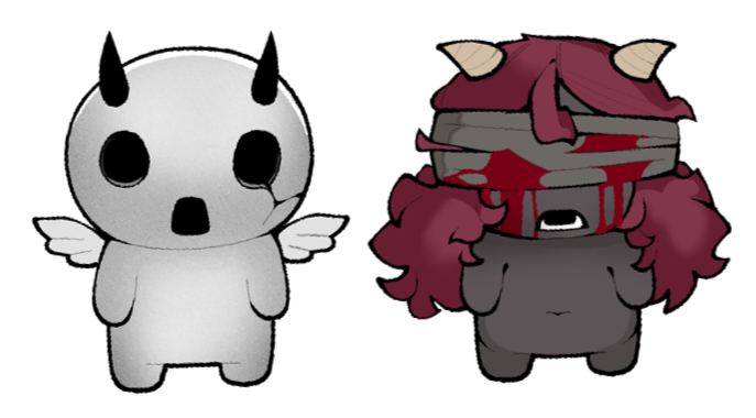 RMonkeehh's tweet photo. Apollyon &amp; Lilith

#thebindingofisaac https://t.co/aU9FB9wRsk