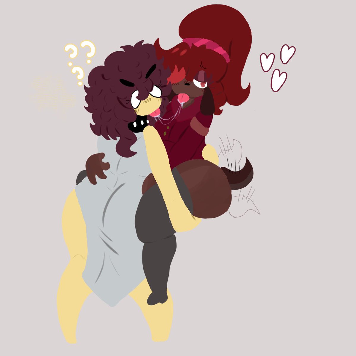 ReeRings's tweet photo. i dislike your dog @Bloshblumain , she crushing on my gal

#digitalart #ocart https://t.co/844opaAQXs