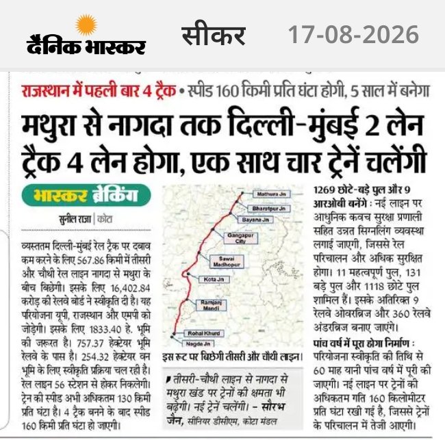 Aditya_2501's tweet photo. @Devende31619558 @sikar_junction @chirawa_railway @JhunjhunuRail https://t.co/DHK0MztoGW